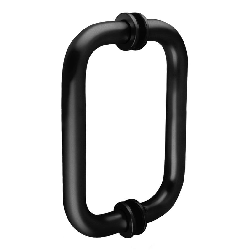 CRL 6" Oil Rubbed Bronze (BM Series) Tubular Back-to-Back Pull Handle with Metal Washers - Image 3
